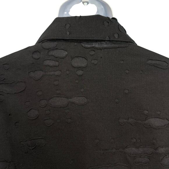 James Brumfield Designs Denim Black Textured Blue Button Up Shirt size L Men's - Picture 9 of 13
